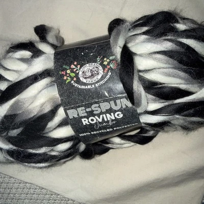 Lion Brand Re-Spin Roving Jumbo Yarn, Recycled Polyester, New - Image 1 of 4