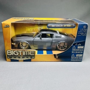 Jada Toys Big Time Muscle 1967 Shelby Mustang GT-500 Silver Gray Eleanor Sealed - Picture 1 of 9