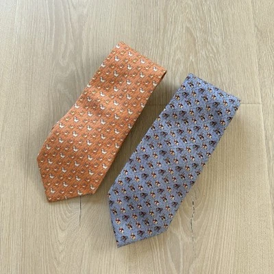 Viñedo Vides Lluvia Gatos Servicio Ver Ojo Perros Corbata de Seda Animal Lote de 2 Foto 1 de 4