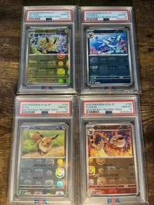 PSA 10 Pokemon Card 151 Jolteon Eevee Flareon Vaporeon MasterBall holo Japanese - Picture 1 of 3