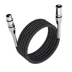 NUOSIYA XLR Cavo 15m 1 Confezione Bilanciato XLR Cavo Microfono 3 Pin XLR Maschio a Fem - Foto 1 di 23