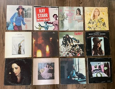 Vintage Lot 12 Vinyl Record Pop Soft Rock Folk LPs - Simon Carole King Collins - Image 1 of 4