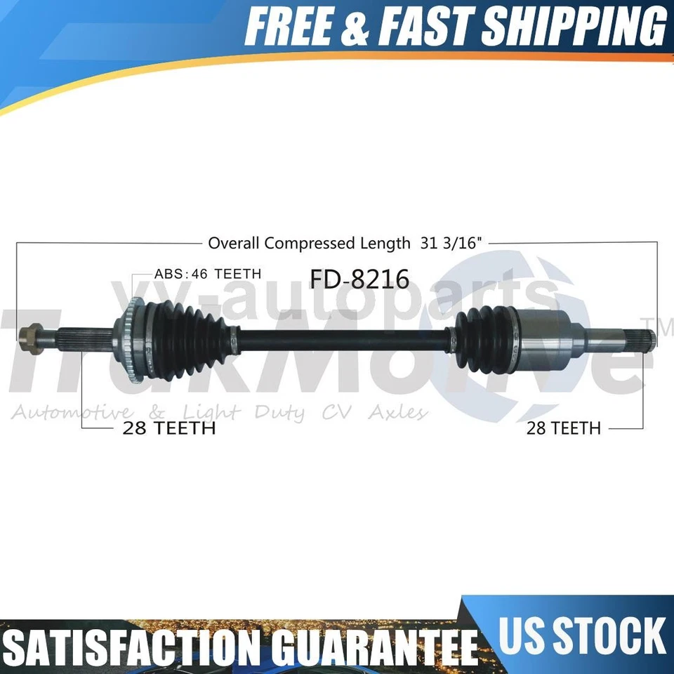 Eje trasero izquierdo TrakMotive CV 1 PIEZA para Ford Thunderbird 2002-2005 Foto 1 de 1