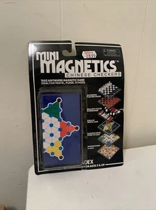 Vintage Pocket Magnetic Chinese Checkers w/ Box – Camping & Travel Mini Game Set - Picture 1 of 2