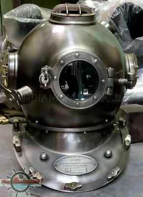 Casco de buceo antiguo marino para buceadores Marina de los Estados Unidos Mark V regalo marítimo de aguas profundas. Foto 1 de 4