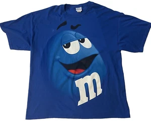 M&M T-Shirt Adult Size 2XL  Blue with Graphic of the Blue M&M - Picture 1 of 10