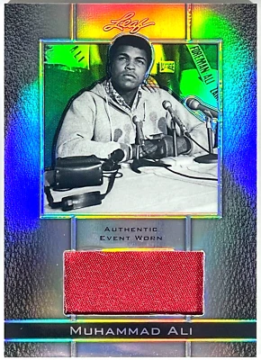 2011 Leaf Metal Silver Muhammad Ali Authentic Event Worn Relic #EWM-20 /70 - Image 1 of 2