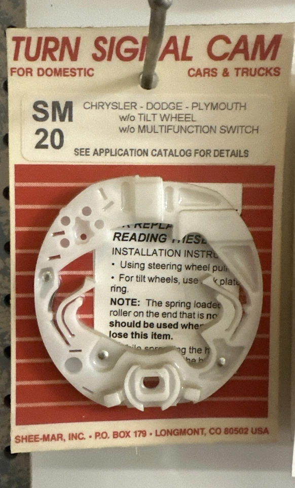 New 1984-1990 Dodge Passenger/Truck New Turn Signal Repair Cam Shee-Mar SM20 - Image 1 of 1