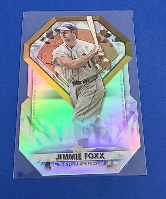 2022 Topps Update Jimmie Foxx Diamond Greats Die Cuts #DGDC-68 Athletics -- V - Image 1 of 2