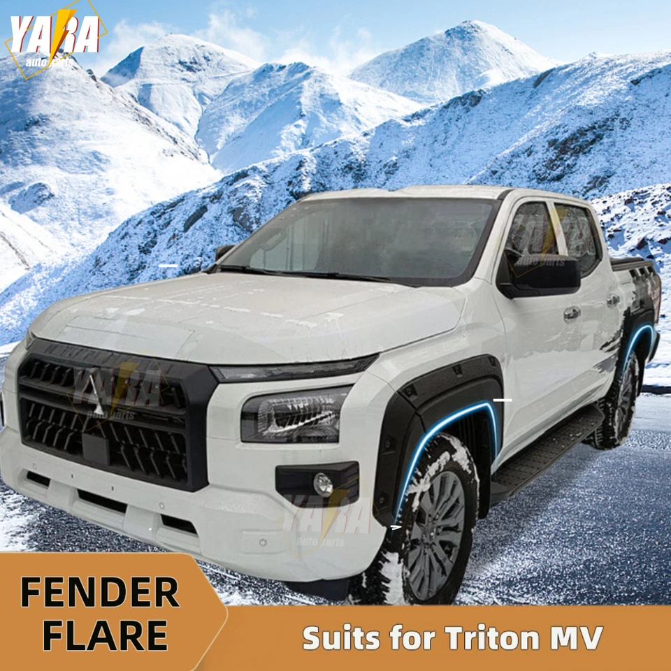 Pocket Style Fender Flares Wheel Arch  for Mitsubishi Triton MV 2024+ - image 1 of 4