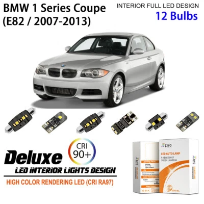 Комплект из 12 светодиодных ламп для салона BMW 1 серии купе E82 белые светодиодные лампы - Изображение 1 из 4
