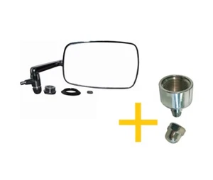 VW MAGGIOLINO BEETLE CABRIO DA 8.67-  SPECCHIO DX+ADATTATORE MIRROR R +ADAPTER - Imagen 1 de 3