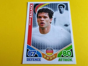 TRADING CARD MATCH ATTAX 2010 MICHAEL BALLACK GERMANIA - Picture 1 of 1
