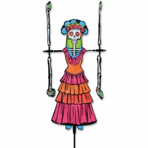 Day of the Dead WOMAN Whirligig Wind Spinner 20" Windspinner Premier Kites - Picture 1 of 1