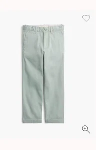 J.Crew Crewcuts Boys' slim pant in flex chino Light Mint Size 12 L1633 - Picture 1 of 10