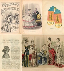 108 Old Issues of Peterson's Magazine Journal of Fashion Culture Fine Art on DVD - Imagen 1 de 13