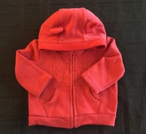 BabyGap Boy Hooded Zip Up Sweater Size 6-12M - Picture 1 of 5