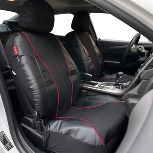Funda de asiento delantero negra de cuero negro para Mazda MX30 sin malla de flujo de aire - Imagen 1 de 3
