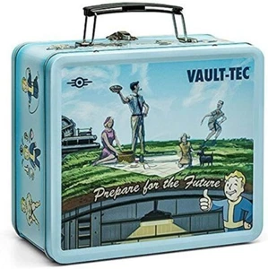 Fallout Shelter Vault-Tec Prop Replica Tin Tote FALLOUT 4 Collectable Lunch Box - Picture 1 of 6