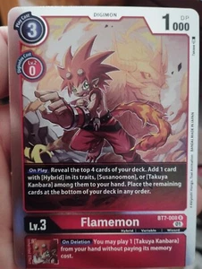 (142)Digimon Card Game BT7-008 Flamemon Rare - Picture 1 of 1