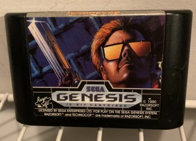 Technocop Techno Cop Sega Genesis 1990 Authentic Cartridge Untested - Image 1 of 4
