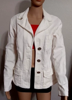 Z. Cavaricci Vintage Ivory Corduroy Blazer Size XS - Image 1 of 3