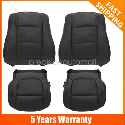 2011-2015 For Ford Explorer XLT Driver & Passenger Leather Seat Cover Black New - Imagem 1 de 4