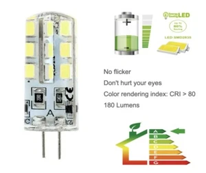 G4 3W LED Light Bulb Capsule DC AC 12V Replacement For G4 Halogen pack of 2 - Picture 1 of 5