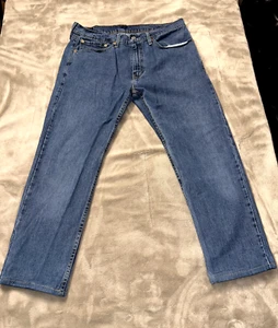 Levis 502 Jeans, Mens, 34x30, Tapered Fit, Blue Wash, Denim - Picture 1 of 13