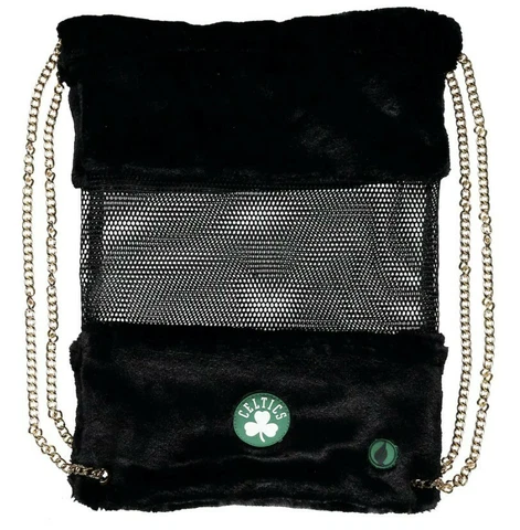 FISLL Boston Celtics Mesh Gold Chain Drawstring Bag Cover