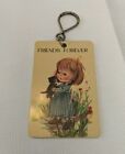 Vintage Keychain Key Ring (A) 1980 Paula's Keyrings Friends Forever