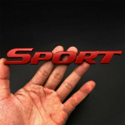 Car Trunk Tailgate Sport Logo Emblem Badge Decal Metal Decoration 165mm x 23mm - Image 1 of 4