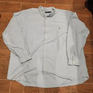 Polo Ralph Lauren Oxford Button Down Shirt Sz 4XLT Pony flaw - Picture 1 of 5