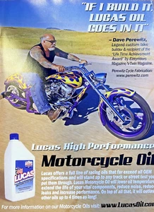 Aceite de motocicleta Lucas High Performance Advertisement 2005 vintage Magazine - Imagen 1 de 1
