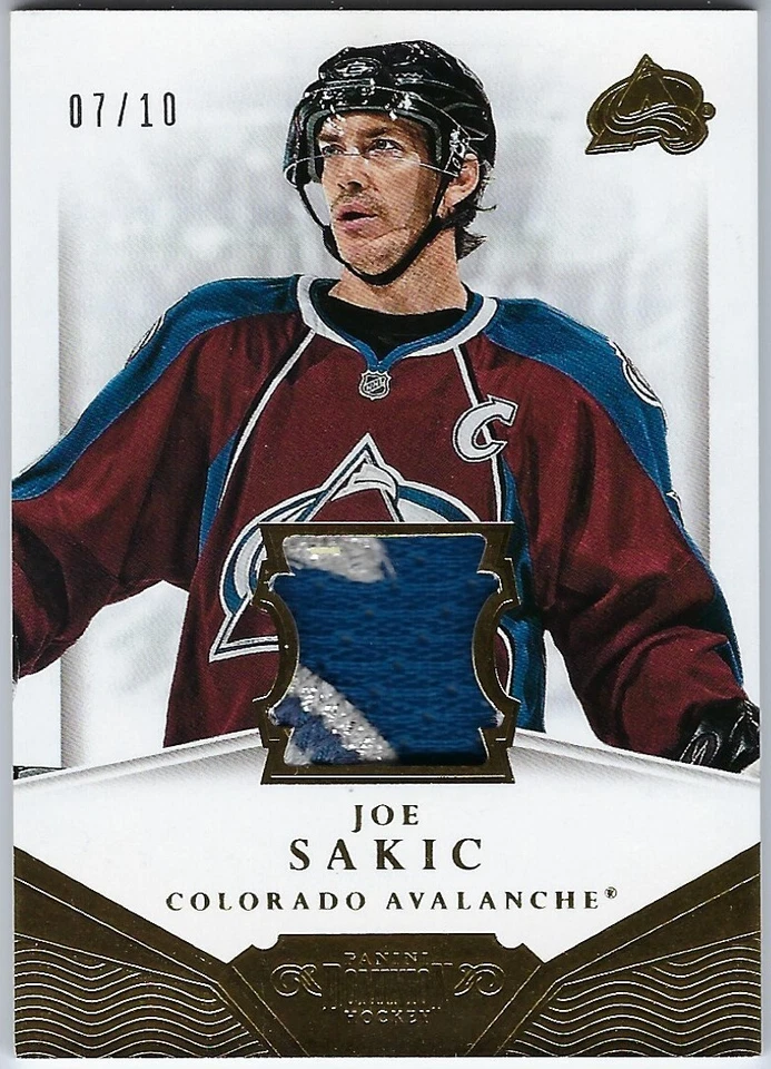 2013-14 Panini Dominion Joe Sakic Patch  07/10 - Image 1 of 2
