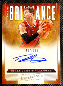 2012-13 MARKS OF BRILLIANCE #116 SP #D /199 BLAKE GRIFFIN AUTO H214