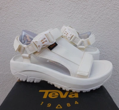 TEVA WHITE HURRICANE AMPSOLE VOLT PLATFORM SANDALS, WOMEN US 10/ MEN US 8  ~NEW - Image 1 of 4