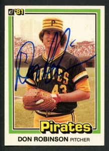 Don Robinson #375 signed autograph auto 1981 Donruss Baseball Trading Card