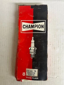 (8) Champion RN12YC6 / 76 Copper Plug Ignition Spark Plugs - Picture 1 of 3