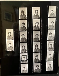 Ethel Merman Kontaktbogen auf einem 8" x 10" seltenen Unikat - Bild 1 von 5