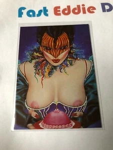 COMIC IMAGES 1992 OLIVIA DE BERARDINIS COLLECTOR CARD 72 BIRTHDAY CAKE 1983 - Picture 1 of 2