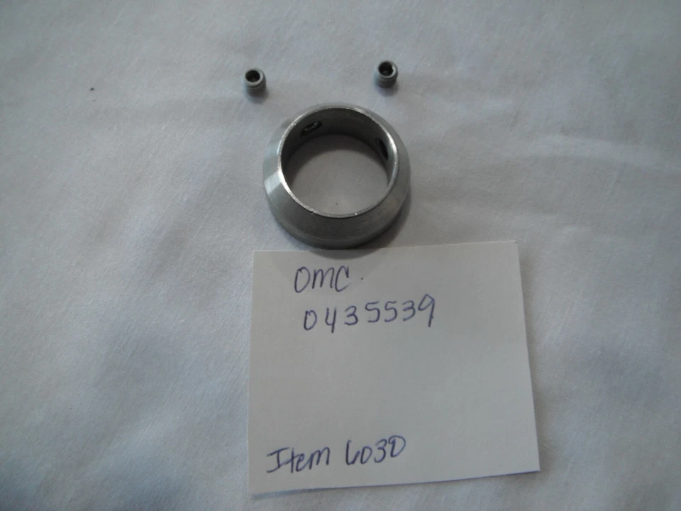 Johnson Evinrude OMC Electric Trolling Motor 435539 Adjustment Ring & Screws  - Image 1 of 3