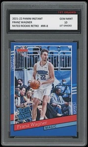 FRANZ WAGNER 2021 PANINI INSTANT 1ST GRADED 10 RATED RETRO ROOKIE CARD RC MAGIC - Picture 1 of 1