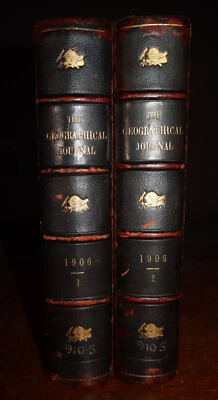 1906 The Geographical Journal 27-28 Antarctic Japanese Alps East Africa 30 Maps - Image 1 of 4