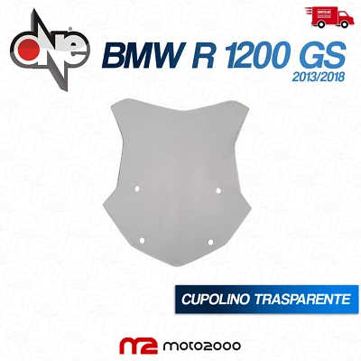 PARABREZZA PARAVENTO CUPOLINO SPOILER LASTRA TRASPARENTE BMW R 1200 GS 2013 2018 - Immagine 1 di 4