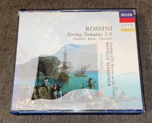 Decca 430 563-2 ed1 Marriner ASMF: Rossini 6 string sonatas FULL SILVER NO IFPI - Picture 1 of 6