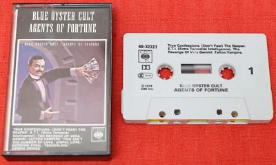 BLUE OYSTER CULT - UK CASSETTE TAPE - AGENTS OF FORTUNE Foto 1 de 4