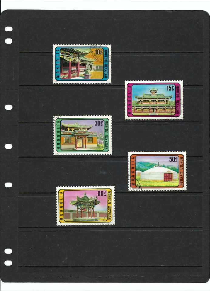 ARCHITECTURE BUDDHIST TEMPLE''  1974> MONGOLIA.-    (5)     - Image 1 of 1