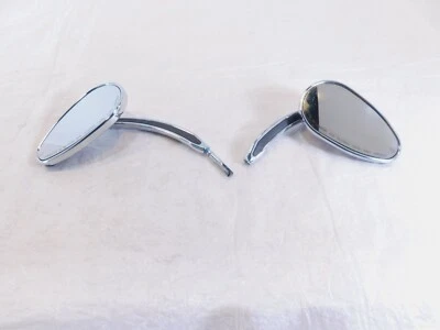 Harley Davidson FXR Softail Dyna Sportster Left/Right Chrome Rear View Mirrors - Изображение 1 из 4