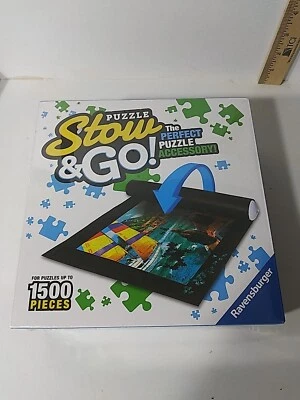 Ravensburger Puzzle Stow And Go Mat 1500pc Puzzle Travel 46x26" mat  Sealed - Image 1 of 3